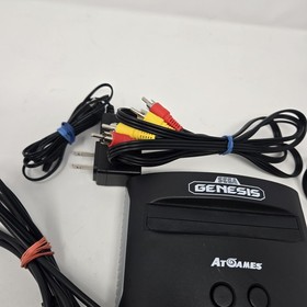 AtGames Sega Genesis Console Built-In Games w/ 2 Controllers AV Cables TESTED