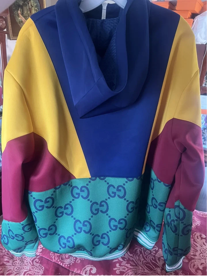 Gucci Multi Color Half-Zip Hoodie Jacket Size XXL!! Brand New w/ Tags!! RARE!! - Image 3 of 4