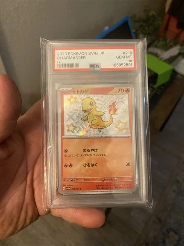 PSA 10 💎 2023 POKEMON JPN SV4A-SHINY TREASURE EX S #210 CHARMANDER