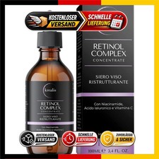 Krealis Retinol Serum 100ml - Anti-Falten mit Niacinamid, Hyaluron & Vitamin C