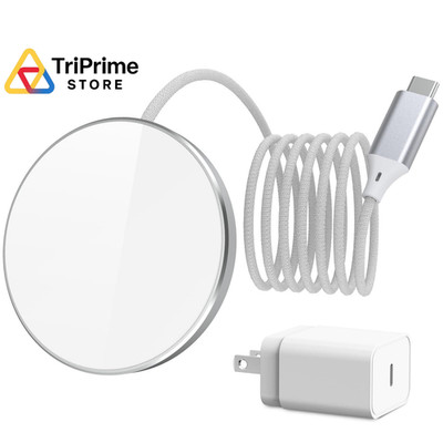 for 20W Magnetic Charger with 25W PD Adapter - Wireless 2.2 By 0.23 Inches