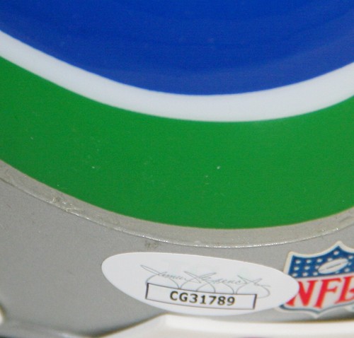 Steve Largent Autographed Seattle Seahawks Football Mini Helmet JSA - Picture 3 of 4