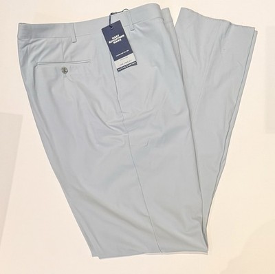 Hart Schaffner Marx New York Fit Stretch Dress Pants Light Blue Gray 46 Reg NWT