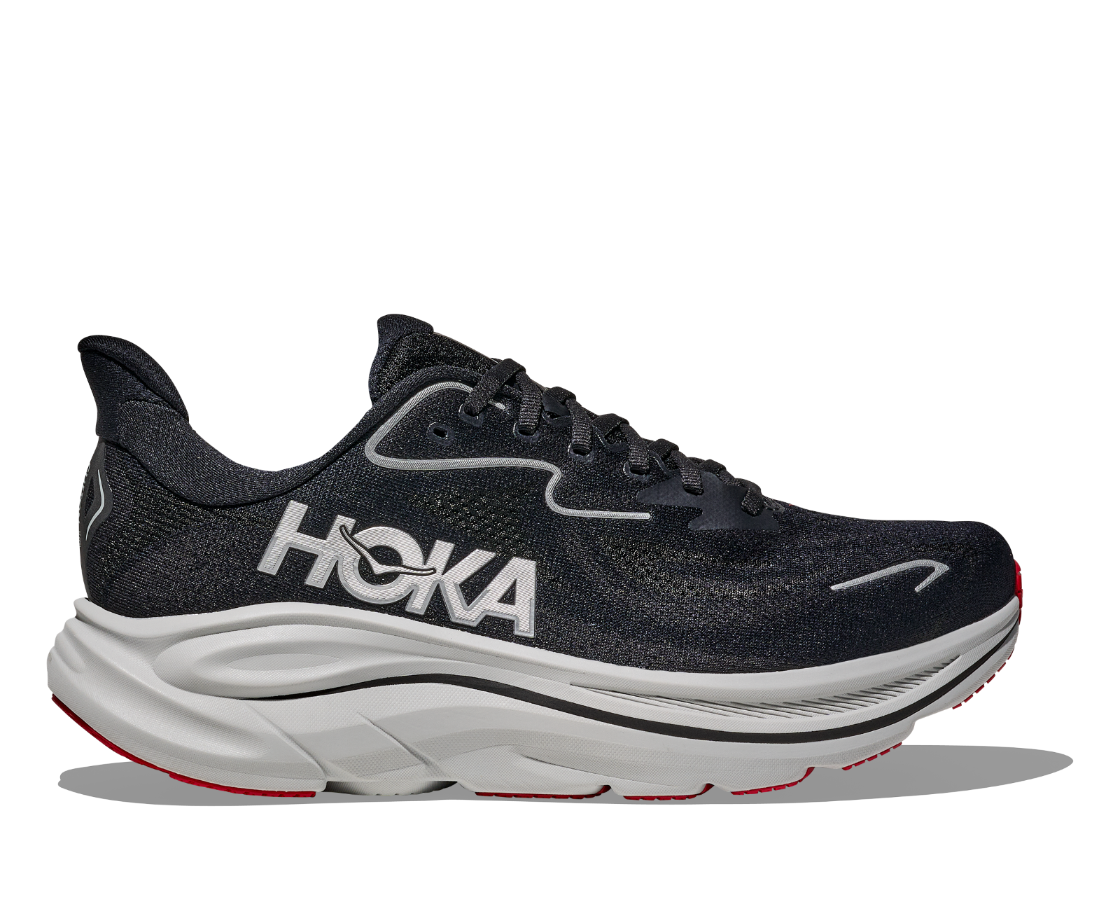 Hoka Clifton 10 Wide Men's Fashion Shoes Sneakers 1162032-BKSV