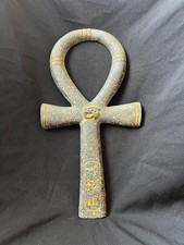 Dark Granite Egyptian Ankh | Handmade Stone Life Cross | Symbol of Strength