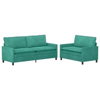 2Er Sofa Set Samt TüRkis Couch Sitzgruppe Wohnzimmer