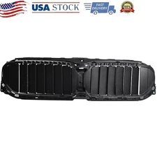 Black Front Radiator Active Grille Air Shutter W/ Motor For BMW 540i 21-23