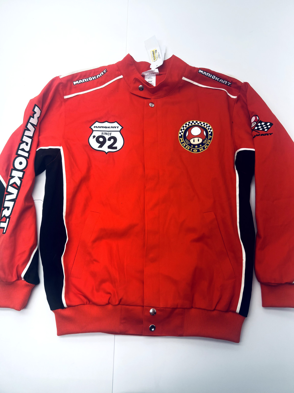 MARIO KART since 1992 MarioKart Nintendo red canvas racing jacket coat