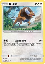 Tauros SM - Team Up 129/181 LP Pokemon