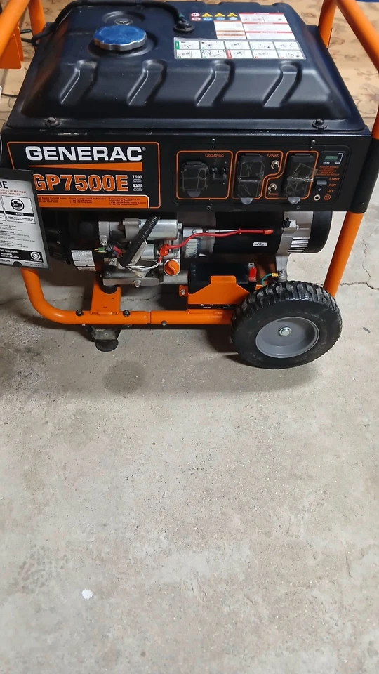 Generac GP7500E Generator 7500 / 9375 Starting Watts - Image 2 of 4