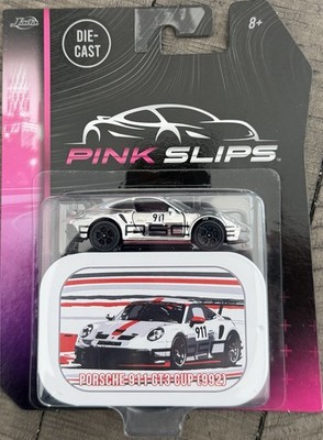 Jada Pink Slips Porsche 911 GT3 RS & Cup 992 Bundle Black & Chrome