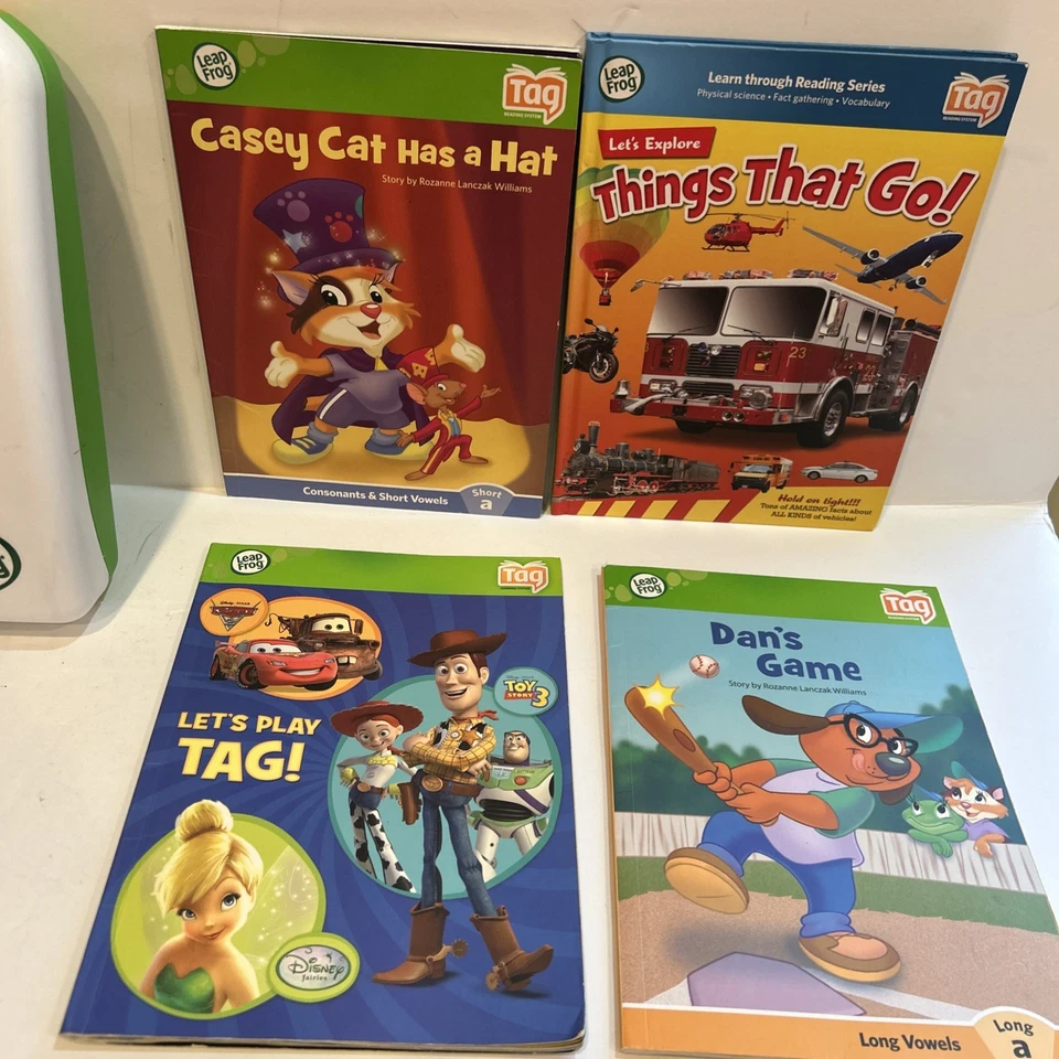 Sistema de etiquetas LeapFrog probado 11 libros estuche de transporte con Disney, Things That Go, Foto 4 de 4