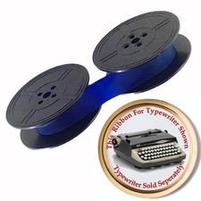 BLUE Ink Typewriter Ribbon for a Smith Corona Galaxie II Auto Reverse Eyelets