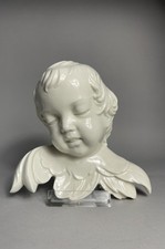 Großer " Dresden " Engel Wandrelief Putte Putto aus Porzellan Weihnachten