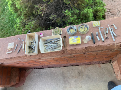 Huge Vintage  Dental Dentist Lot Handpieces Drills Parts Accessories