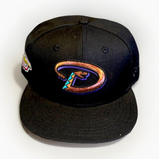 New Era Arizona Diamondbacks World Series 2001 Cap Black Pink Undervisor MLB