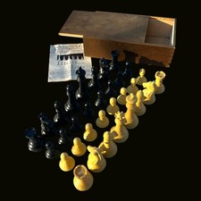 Drueke Player’s Choice No. 36 Chess Set 23.7 oz 3.5" King w/ Box & Instructions