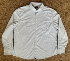 UNTUCKit Shirt Mens 2XL Blue Plaid Button Down Griffin-Perf Business Casual