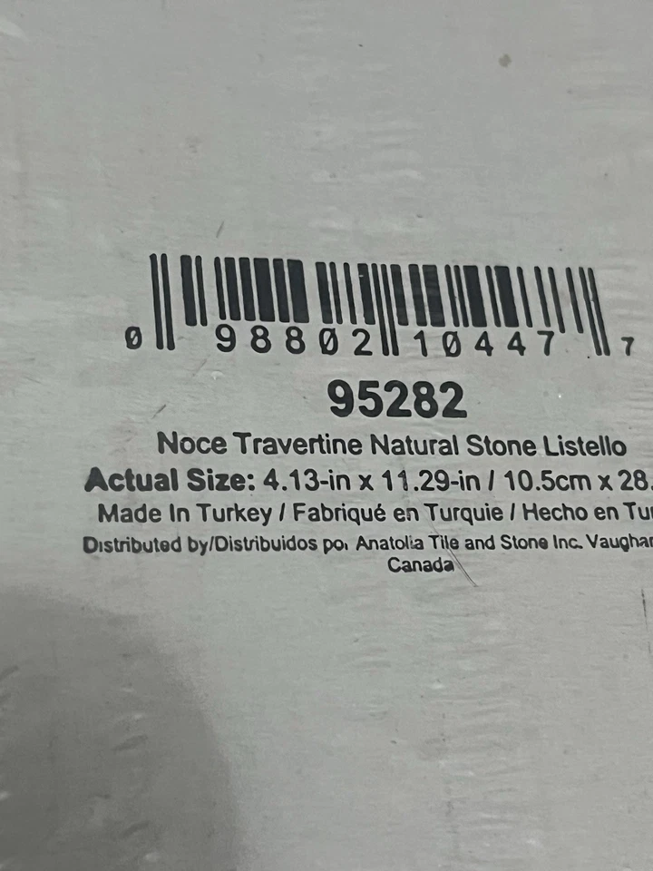 Satori Noce And Chiaro 95282 Tumbled Travertine Listen Tile 4”x12”. - Image 4 of 4