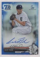 2017 Bowman Draft Blue Refractor 70th Anniversary 31/70 Alex Faedo Auto 02d2