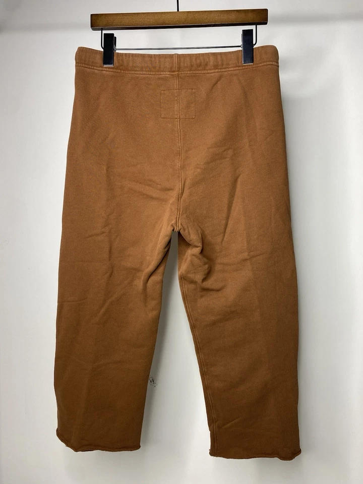 Frank & Eileen Women's Medium Catherine Sweatpants Brown Cotton USA Made Crop - Image 3 of 4