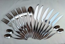 16-tlg. Design-Besteck mit Pistolengriff (geschwungene Form), Edelstahl