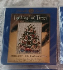 MILL HILL OLD FASHIONED TREE MH16-0305 ORNAMENTS BEAD  CHARM CROSS STITCH KIT