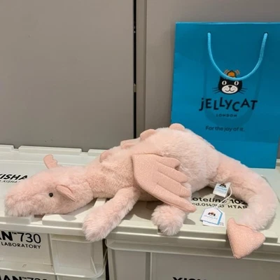Jellycat Rose Dragon 50cm - Gift Ready Plush, NEW with Tags & Dust Bag