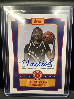 2025 Topps Chrome McDonald's All American Hailee Swain #EA-HS East Auto SP