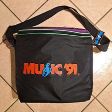 Music '91 Vintage Record / Vinyl Carrying Messenger Bag New With Tags 1990's 