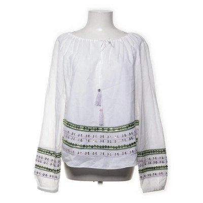 Tory Burch, Bluse, Größe: 128, Weiß/Mehrfarbig, Baumwolle, Streifen #Ach