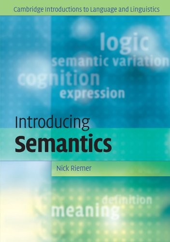 Introducing Semantics (Cambridge Introductions to Language and L