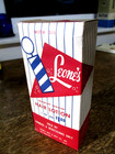 VINTAGE NOS 40s-50s BARBER SHOP LEONE'S HAIR LOTION & BOX — photo 4