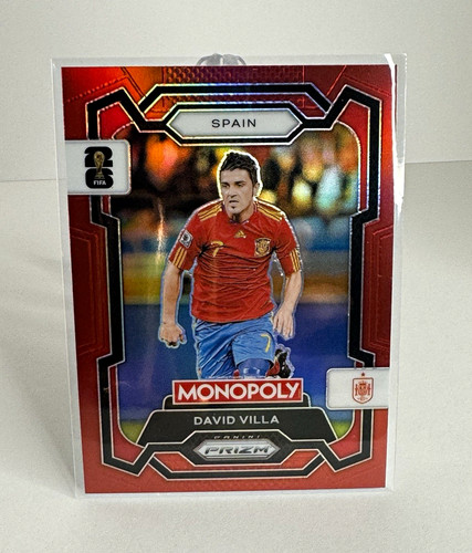 2026 Panini Prizm Monopoly FIFA World Cup David Villa #44 card