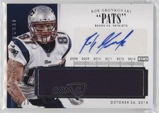 2014 Panini National Treasures Team Nicknames 15/15 Rob Gronkowski Auto 1cw4