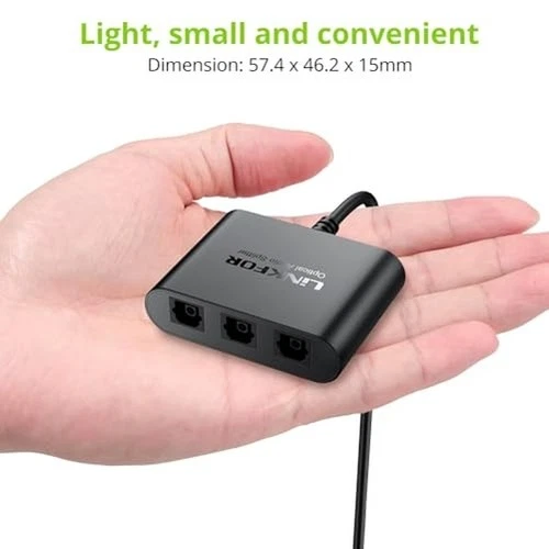 Optical Cable Splitter 1x3 SPDIF Toslink with 1PCS Optical Audio Cable Toslink