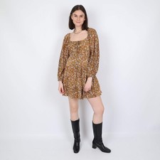 Faithfull The Brand Brown Dress, UK Size 8