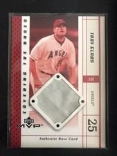 2003 Upper Deck MVP Covering the Bases CB-TG Troy Glaus Game-Used Base Angels