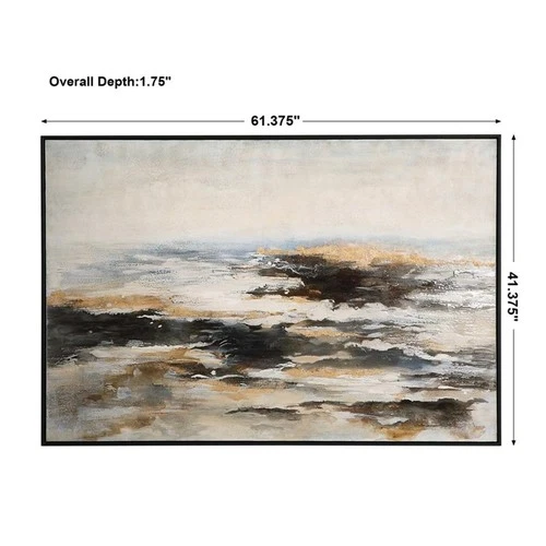 Uttermost Aftermath Contemporary Wood Canvas Acrylic Art in Multi-Color - Picture 7 of 7