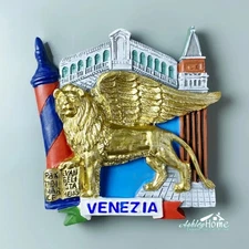 The Winged Lion of Venice Italy Tourist Souvenir Refrigerator Fridge Magnet Gift
