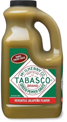 TABASCO Brand Green Jalapeno Pepper Sauce, Mild Hot Sauce, Bulk Plastic Jug, Bal