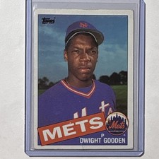 Topps 1985 Dwight Gooden New York Mets Rookie #620 MLB Baseball Card. rookie card picture