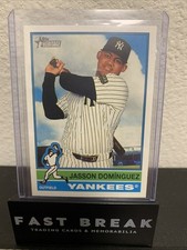 2025 Topps Heritage #453 Jasson Dominguez Yankees SP