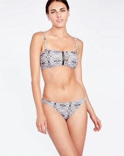 Rachel Roy Python Zip Front Bra & Hipster Bikini Size M (6 - 8) Swimsuit NWT$120 - Picture 3 of 12