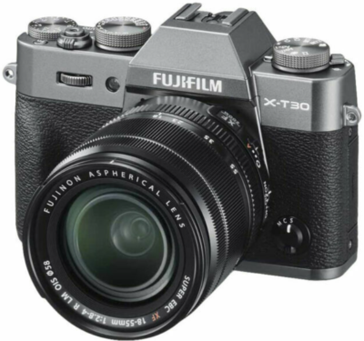 Fujifilm X-T30 本体とレンズ18-55mm Fujifilm X-T30 26.1MP Mirrorless Camera - Charcoal Silver (with 18
