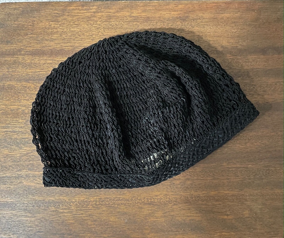 Gabriela Ligenza vintage 1990s Crochet Beanie Hat Gabriela Ligenza Vintage 1990s Crochet Boho Beret Hat | eBay main image 3