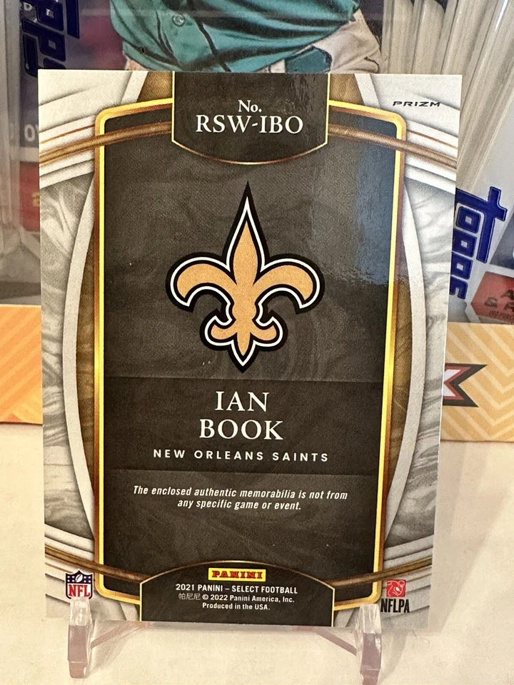 2021 Panini Select Rookie Swatches Red Prizm Patch - Ian Book #RSW-IBO RC (READ) - Image 2 of 3
