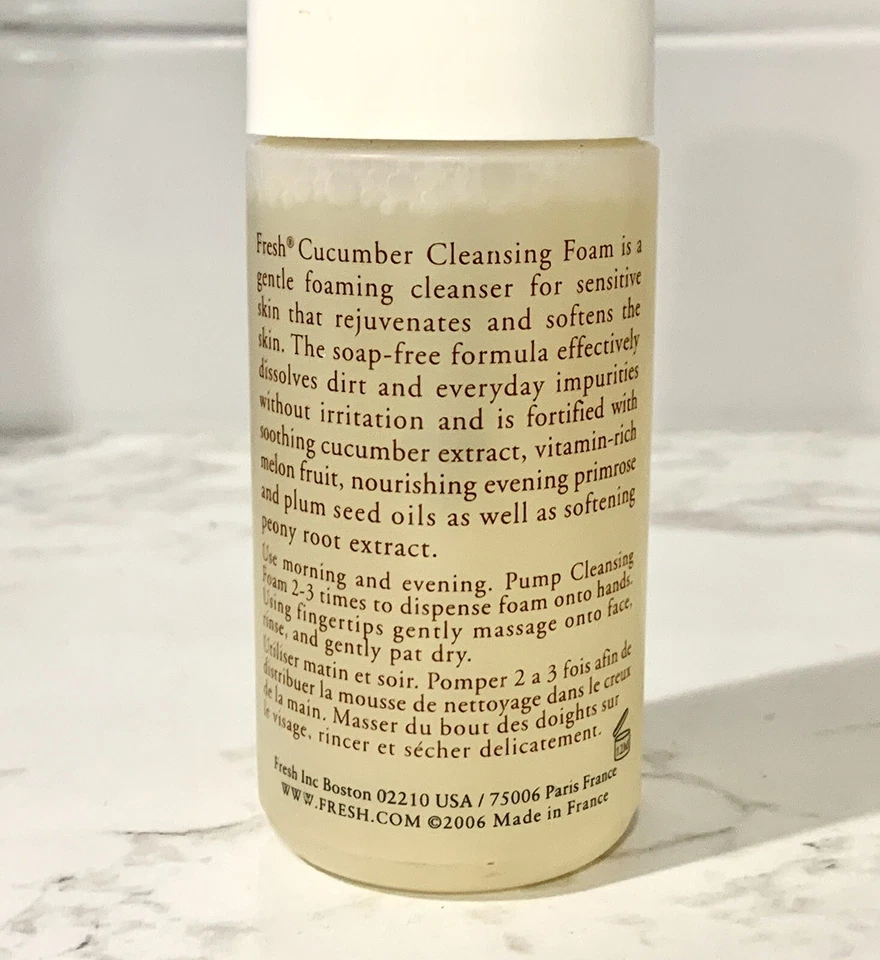 Espuma limpiadora de pepino fresco 4,1 oz/120 ml Foto 2 de 2