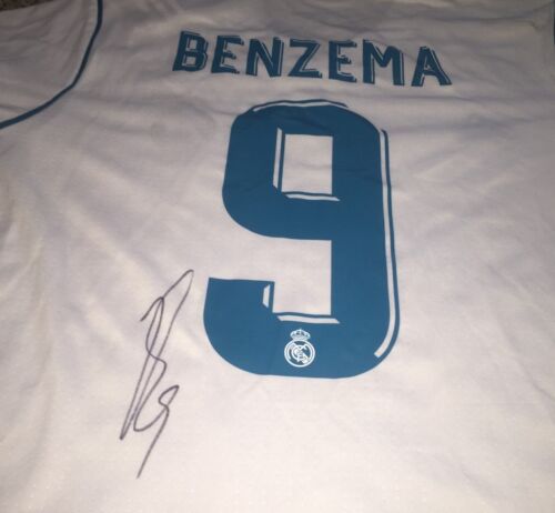 Karim Benzema Signed Real Madrid Jersey size medium new with tags proof  - Photo 1 sur 5