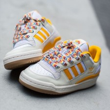 Adidas Original Forum Zapatos Atléticos Bajos Para Mujer Talla 10 Blanco Tenis #740